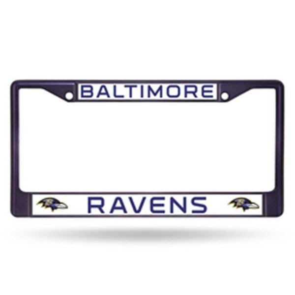 Rico Industries Baltimore Ravens License Plate Frame Metal Purple 9474696462